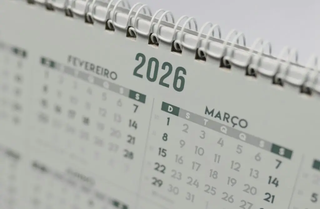 calendário de 2026