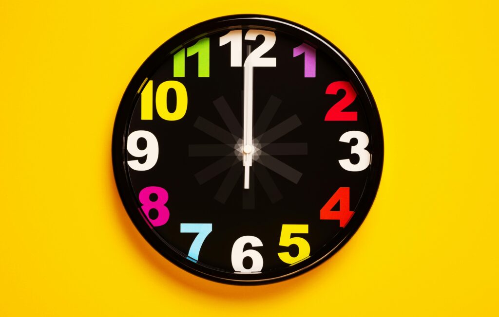 Relógio se movimentando