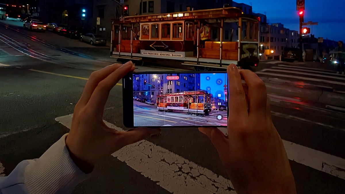 Câmera moderna dos celulares Samsung