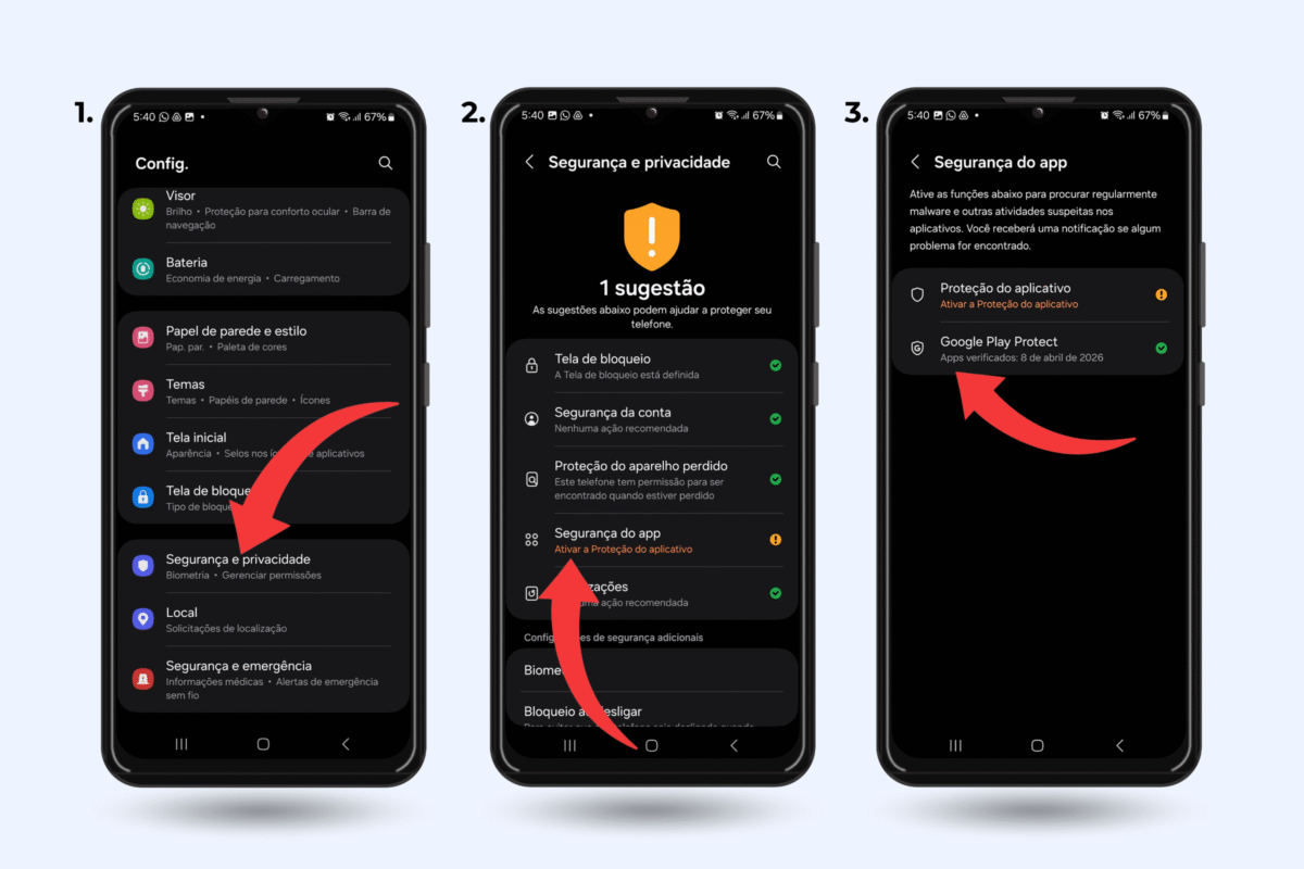 Como ativar o Google Play Protect