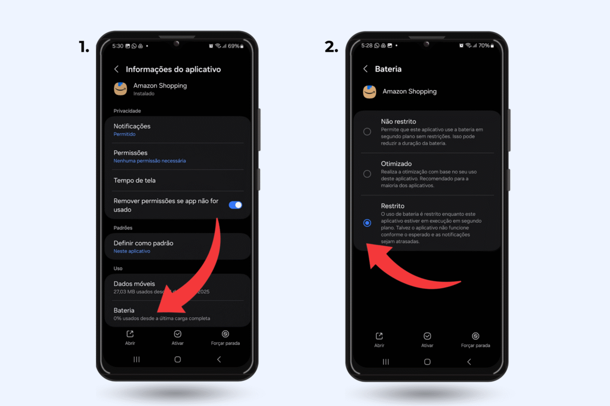 Como colocar o modo restrito em um app
