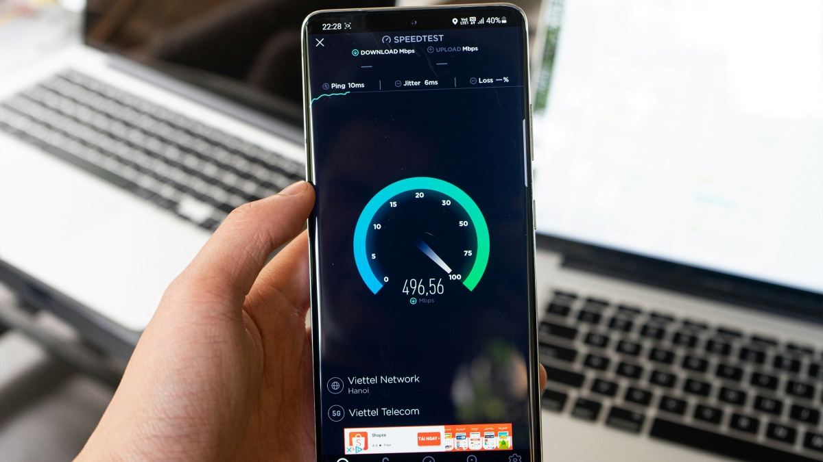 Testando 5G no celular